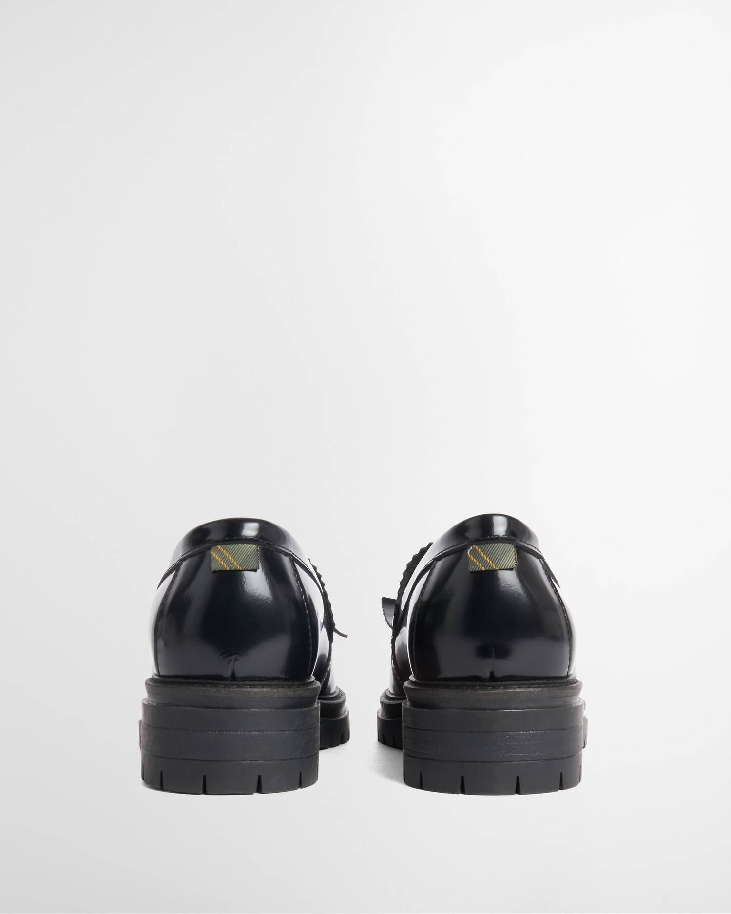 Ava Leather Loafers Black Glace image number 2