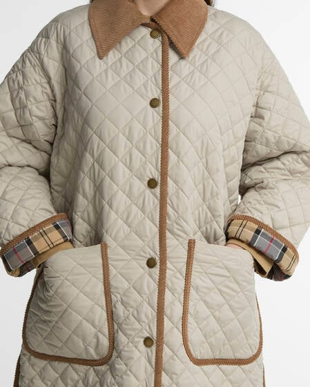 Carly Quilted Jacket Mist/Dress