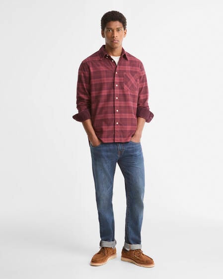 Barbour Hemd Mineral Tartan Authentic Fit Crimson Heather
