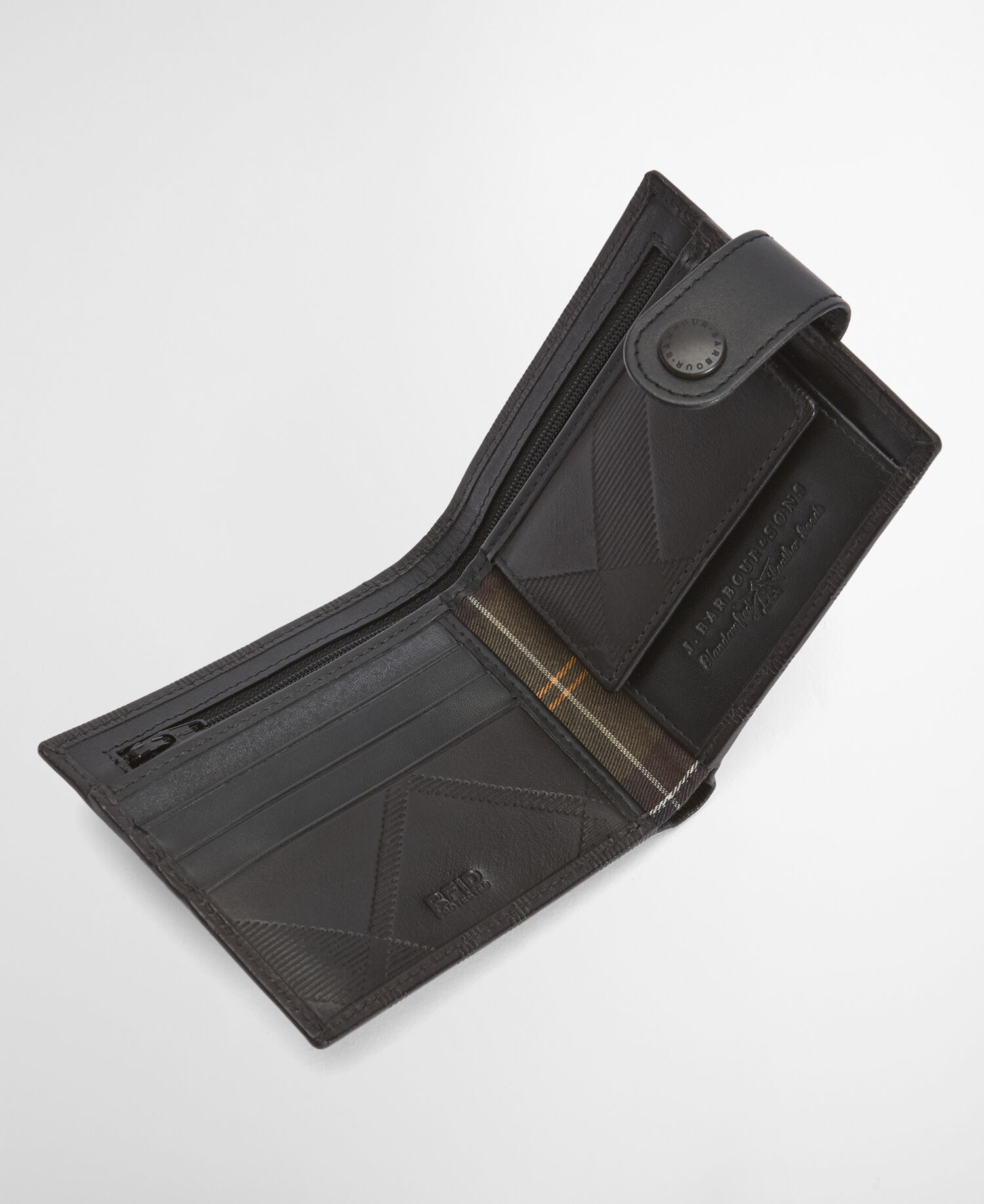 Portafoglio in pelle Bamburgh Deboss Black