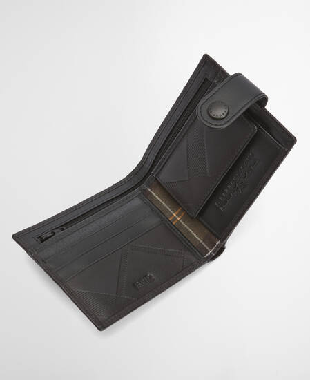 Lederportemonnaie Bamburgh Deboss Black
