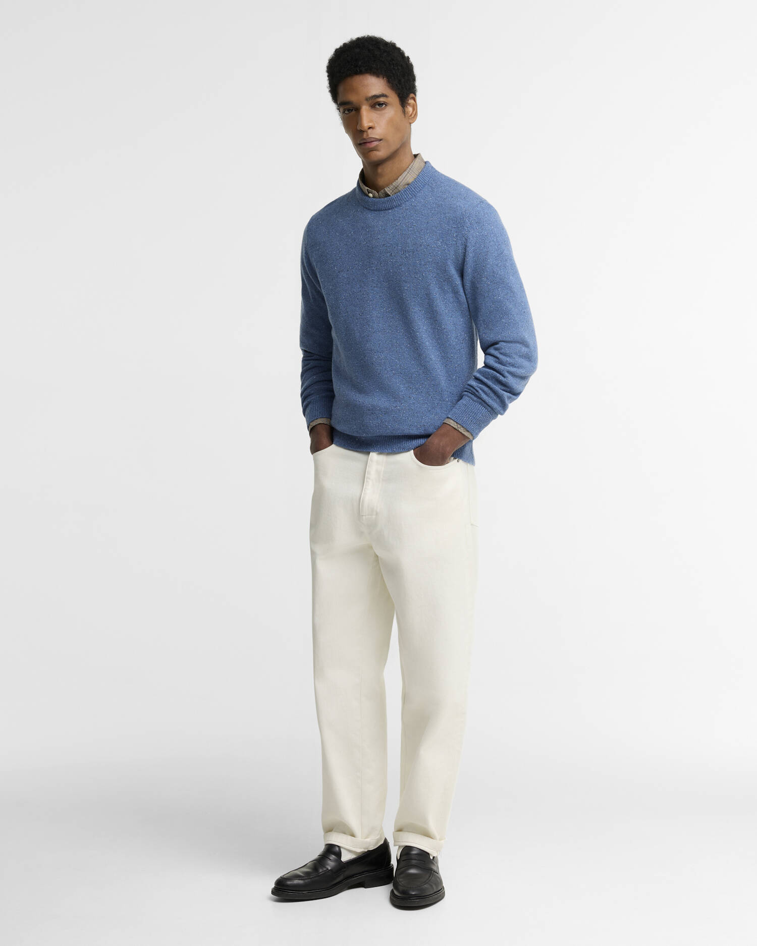 Essential Tisbury Crew-Neck Jumper Tarn Blue image number 1