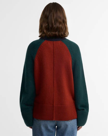 Maglione girocollo in misto lana Tyneside Paul Smith Loves Barbour Navy Multi