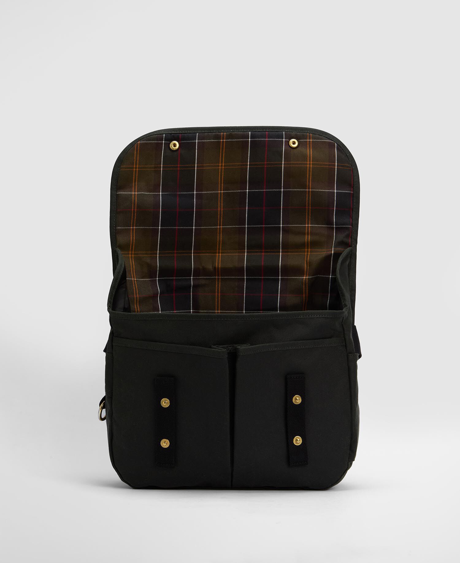 Borsa a tracolla Riever Field in tessuto cerato Sage