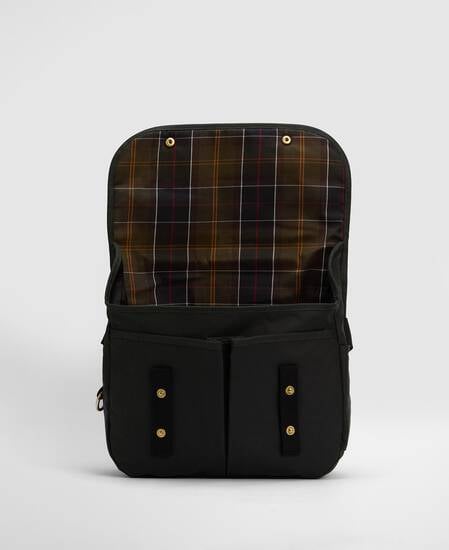 Borsa a tracolla Riever Field in tessuto cerato Sage
