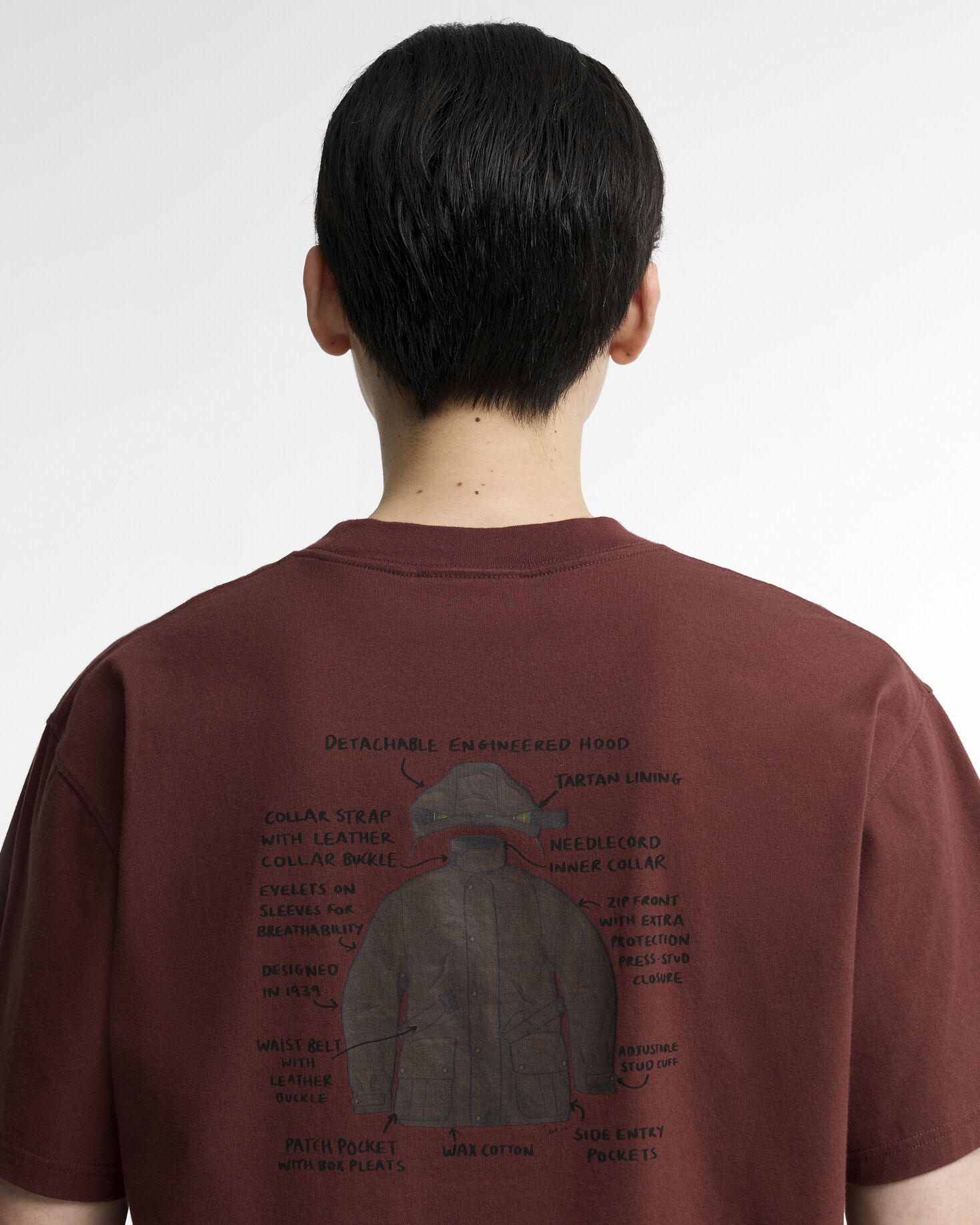 Ursula Graphic Oversized T-Shirt Chestnut