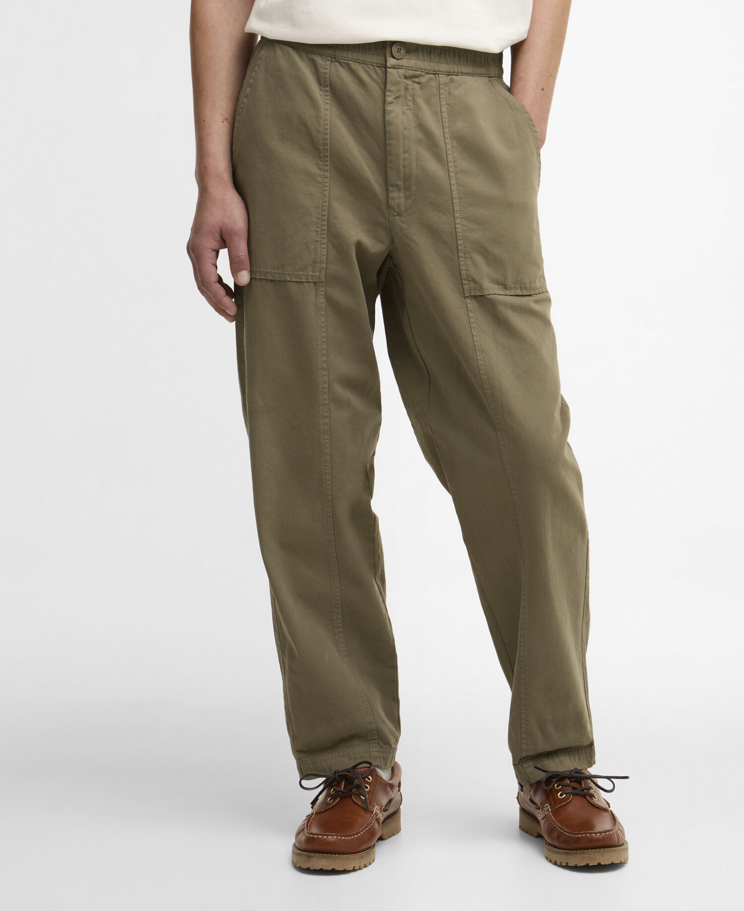 Pantaloni Finwick dalla vestibilit&agrave; comoda Smokey Olive