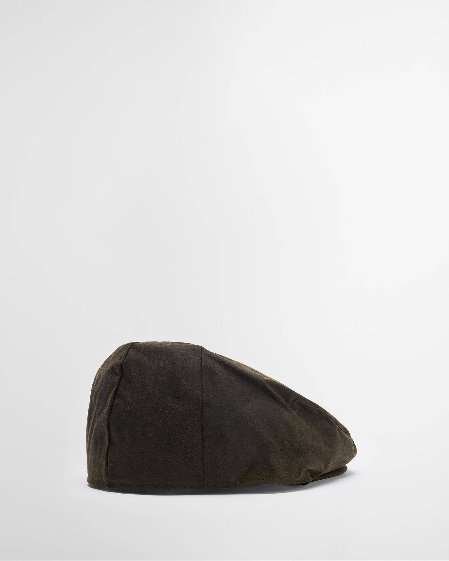 Waxed Flat Cap Olive image number 1