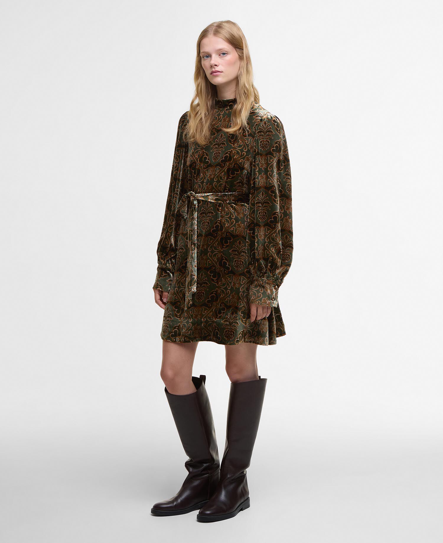 Barbour FARM Rio Ana Clara Mini Dress Pineapple Print