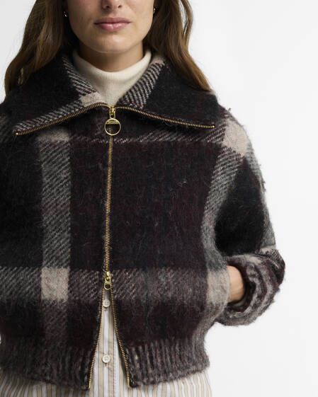 Barbour Cardigan Carville Zip-Up Multi