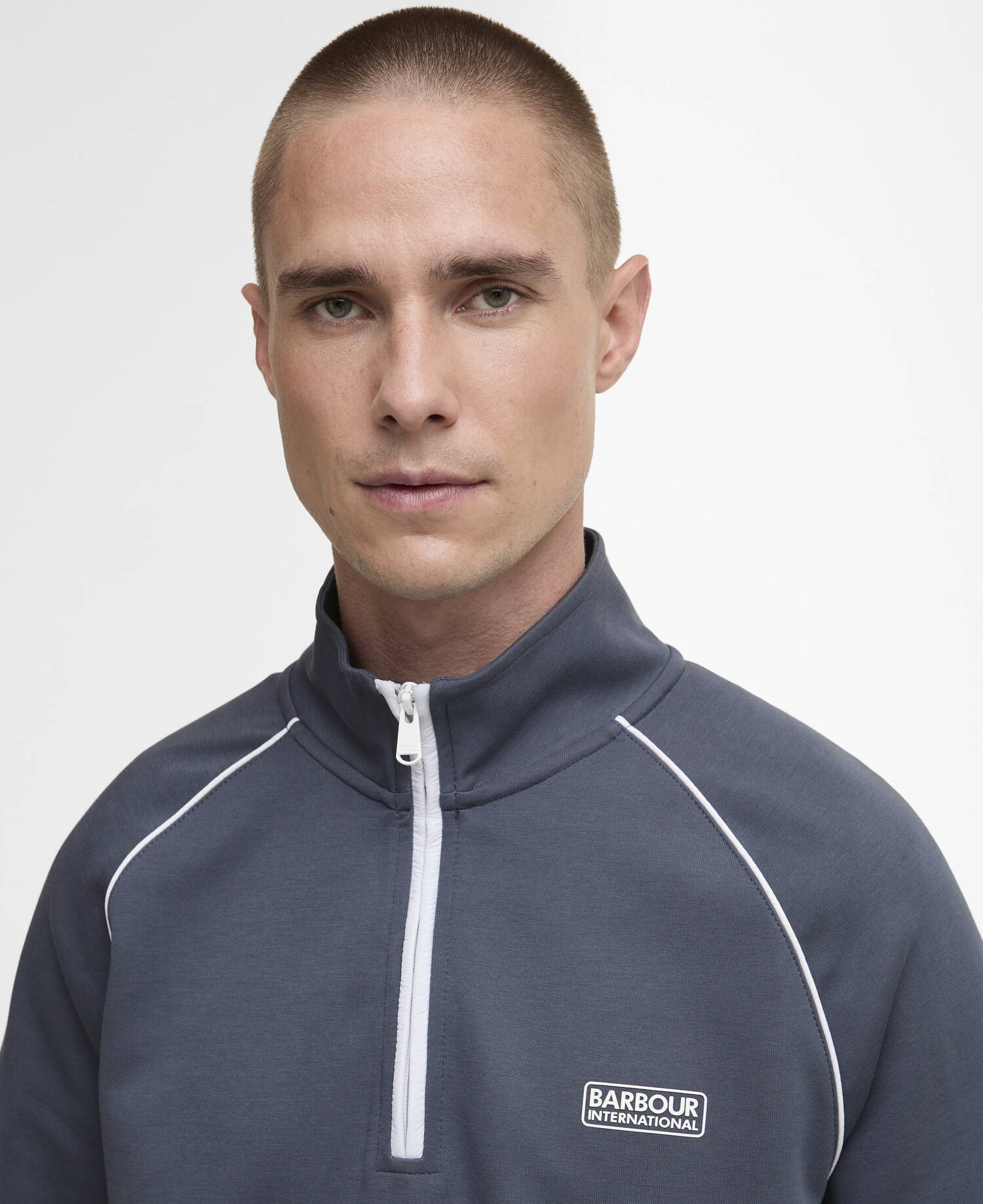 Markford Quarter-Zip Jumper Storm Grey image number 3
