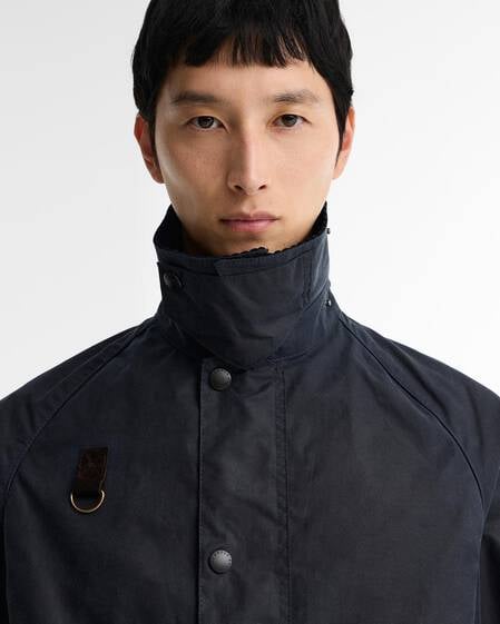 Spey Slim Waxed Jacket Classic Navy