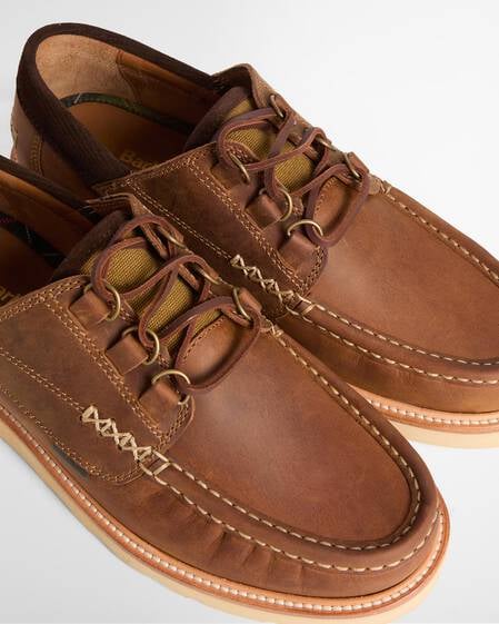 Murtun Moccasin Shoes Brown Leather