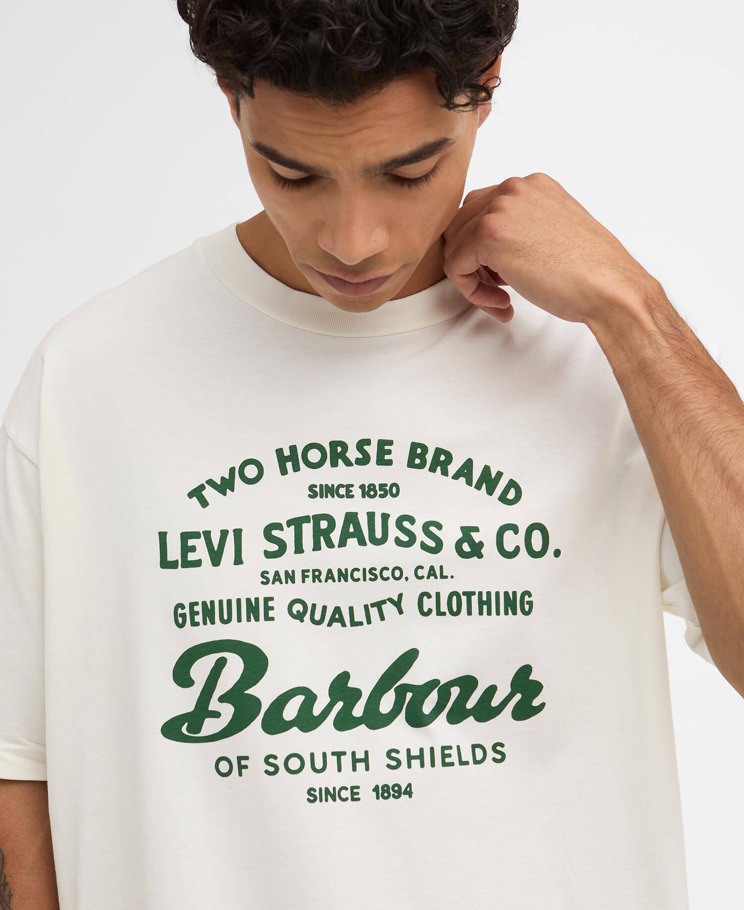 Barbour x Levi's Graphic T-Shirt Whisper White image number 7
