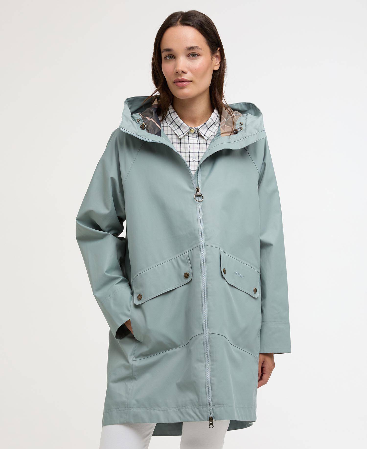 Heron Waterproof Jacket Blue Sage/Gardenia image number 0