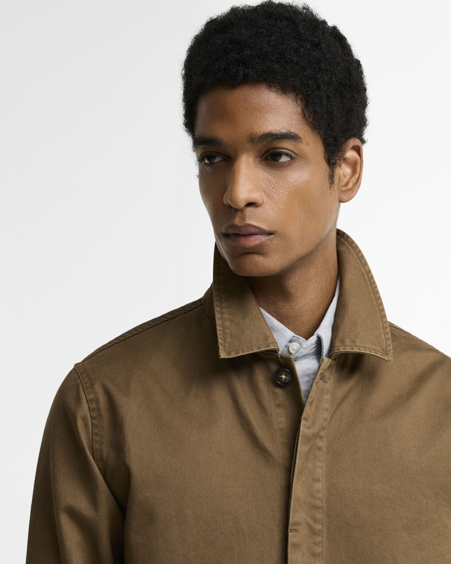 Overshirt Yorklane Twill Dark Sand