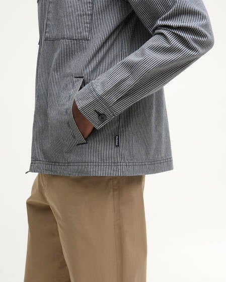 Willowburn Gingham Overshirt Navy