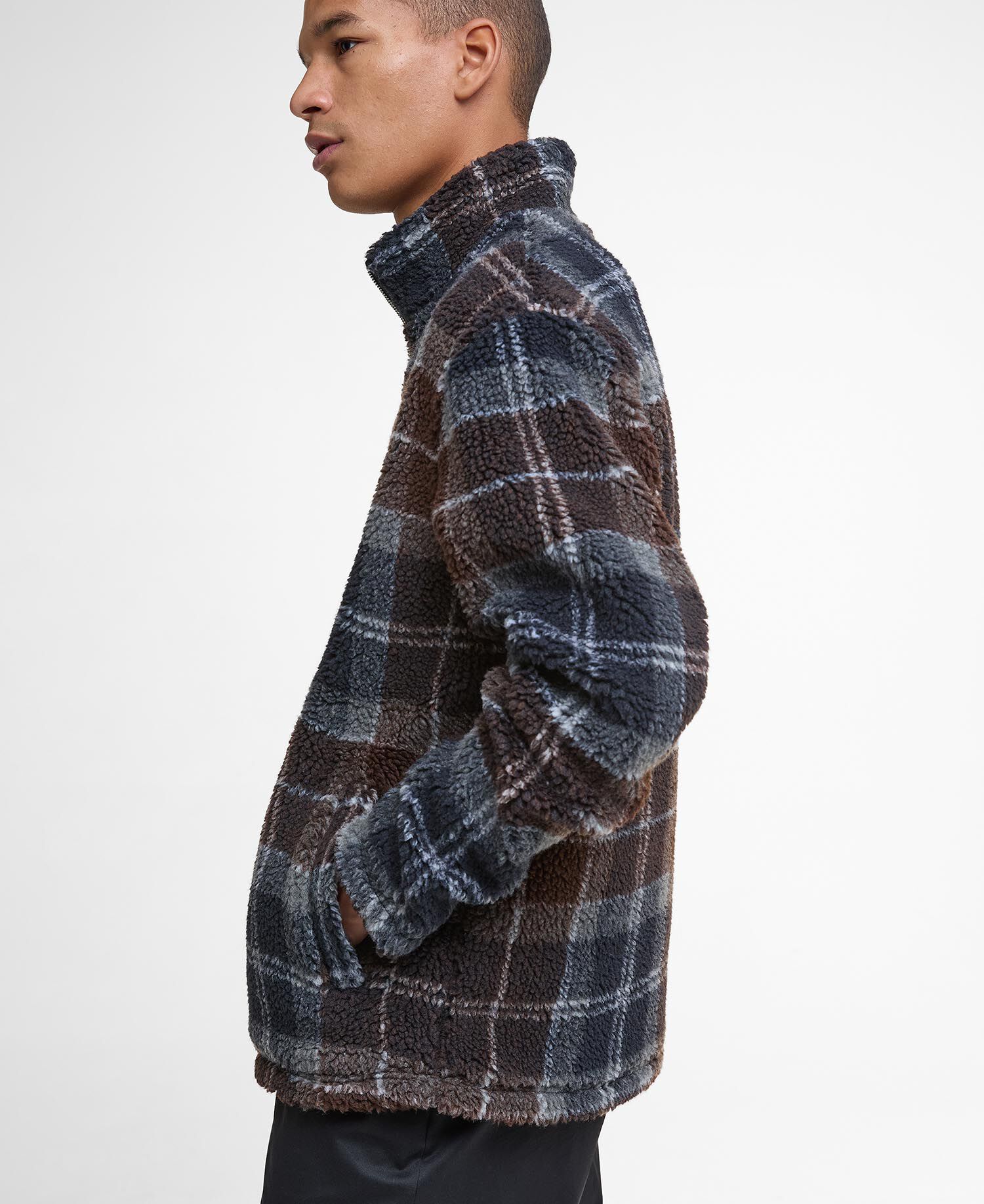 Fleecejacke Tartan Sherpa Midnight Oak Tartan
