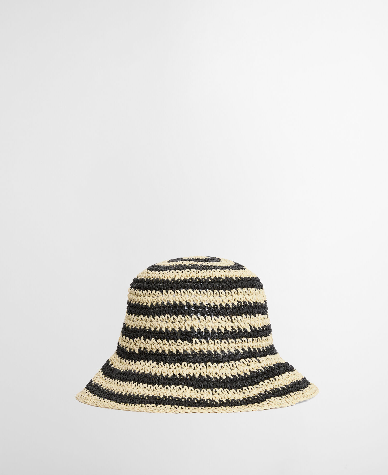 Annie Crochet Hat Black/Ecru