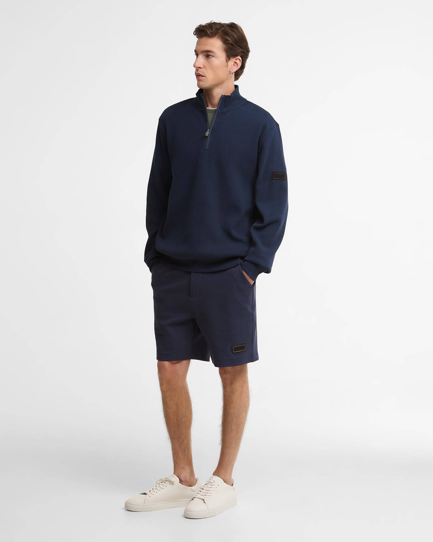 Bewley Quarter-Zip Sweatshirt Oxford Navy image number 1