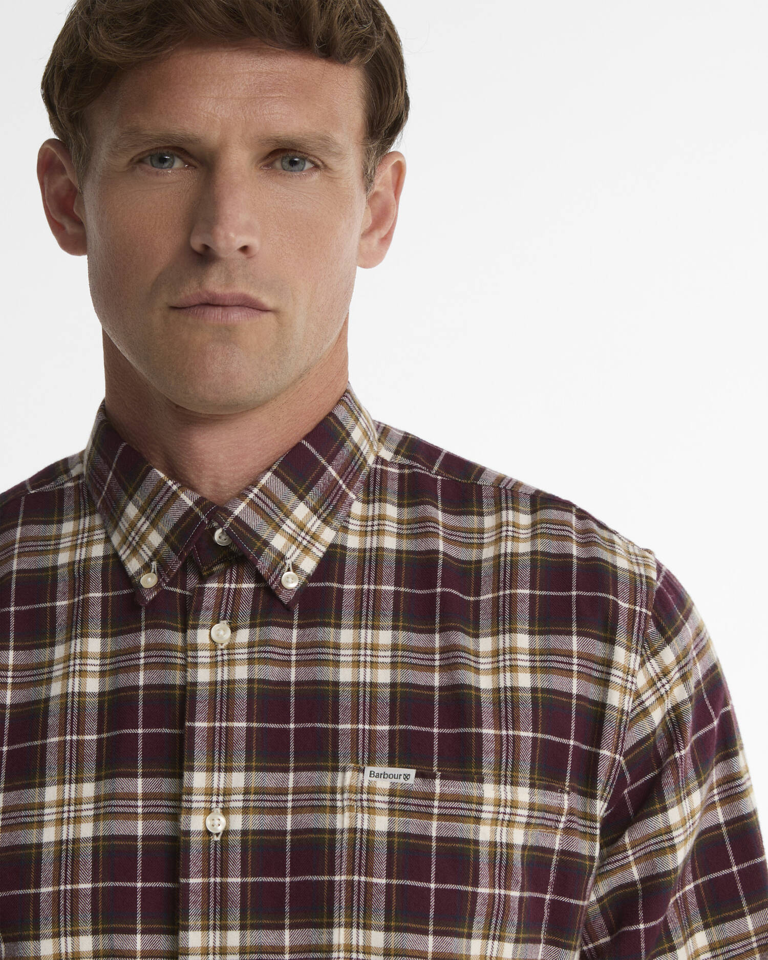 Hemd Telfield Long-Sleeved Regular Dark Bordeaux image number 3