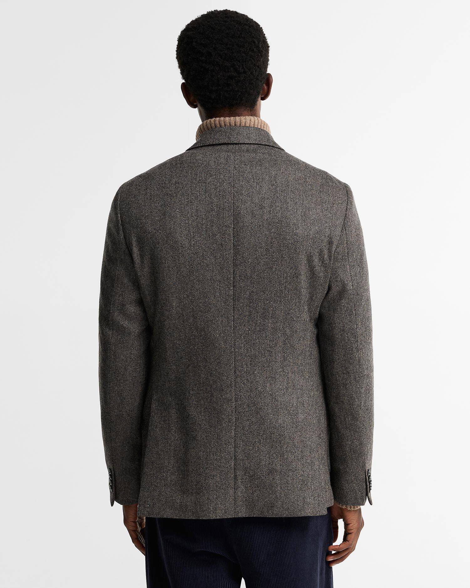 Barbour Blazer Fairford Herringbone Grey Marl image number 2