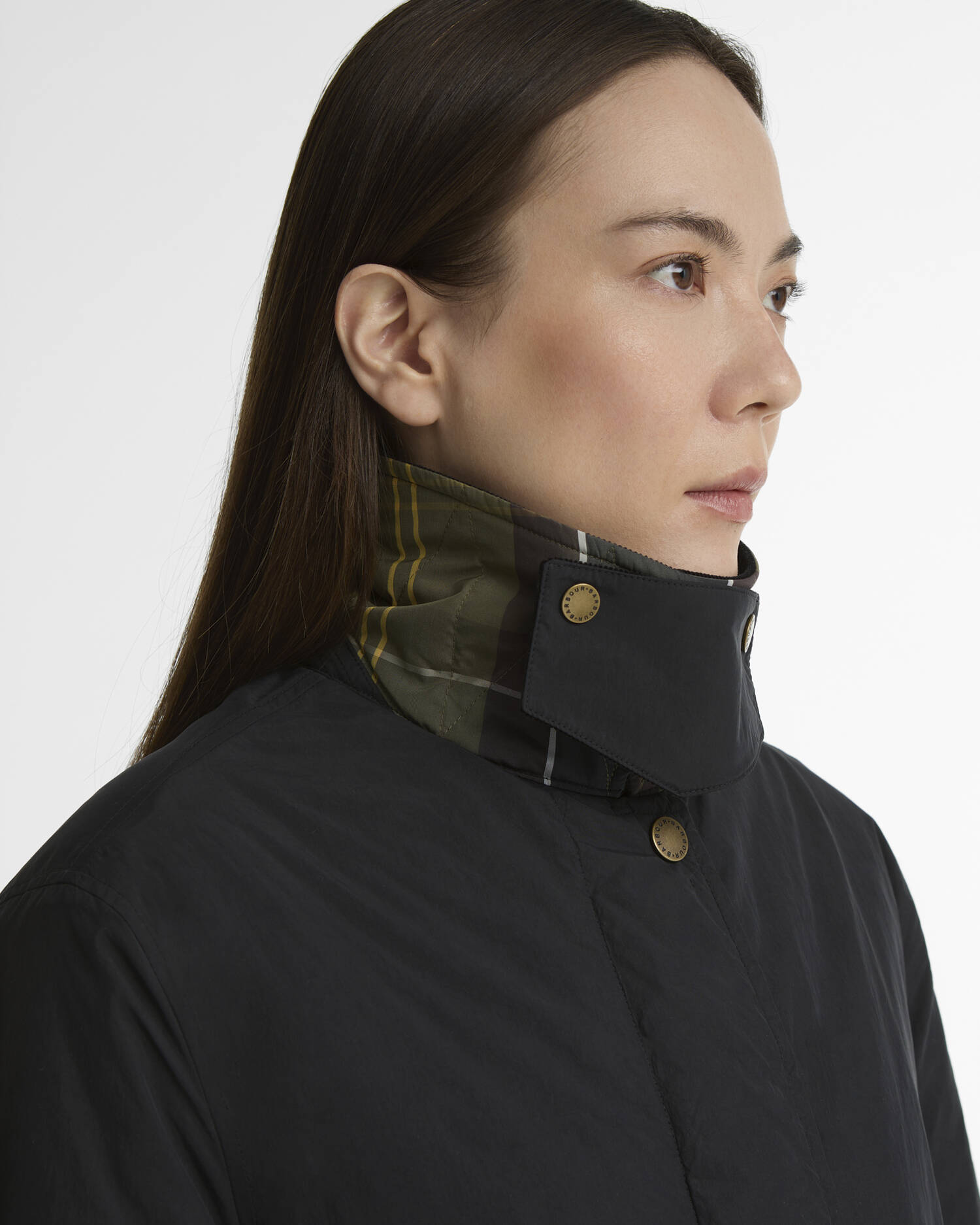 Barbour Car Coat Annette Black/Classic image number 3