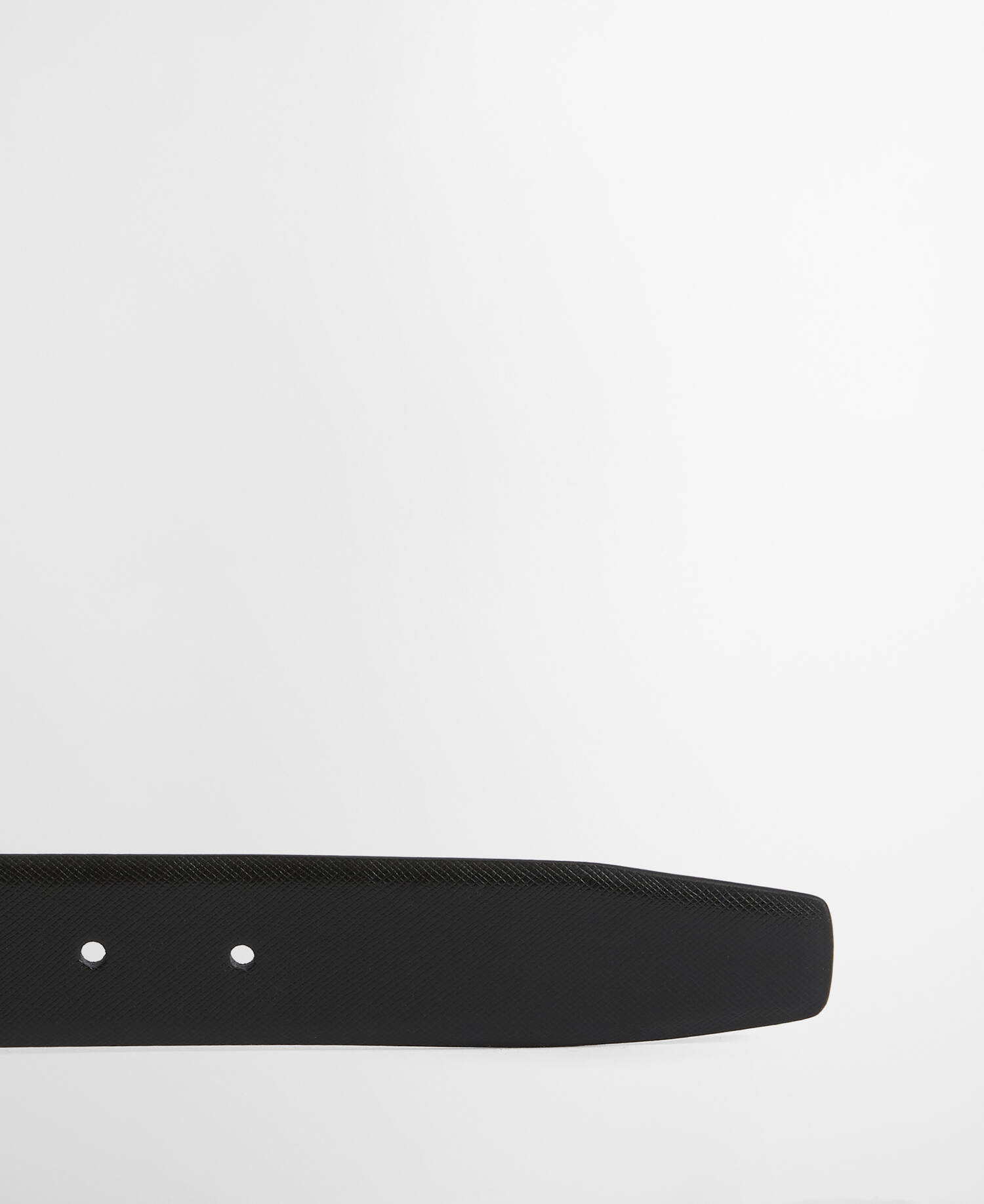 Clyde Leather Belt Saffiano Black image number 1