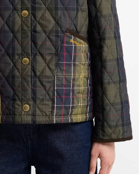 Tartan Reimagined Icons Tartan Cropped Liddesdale Quilted Jacket Shadow Classic/Classic