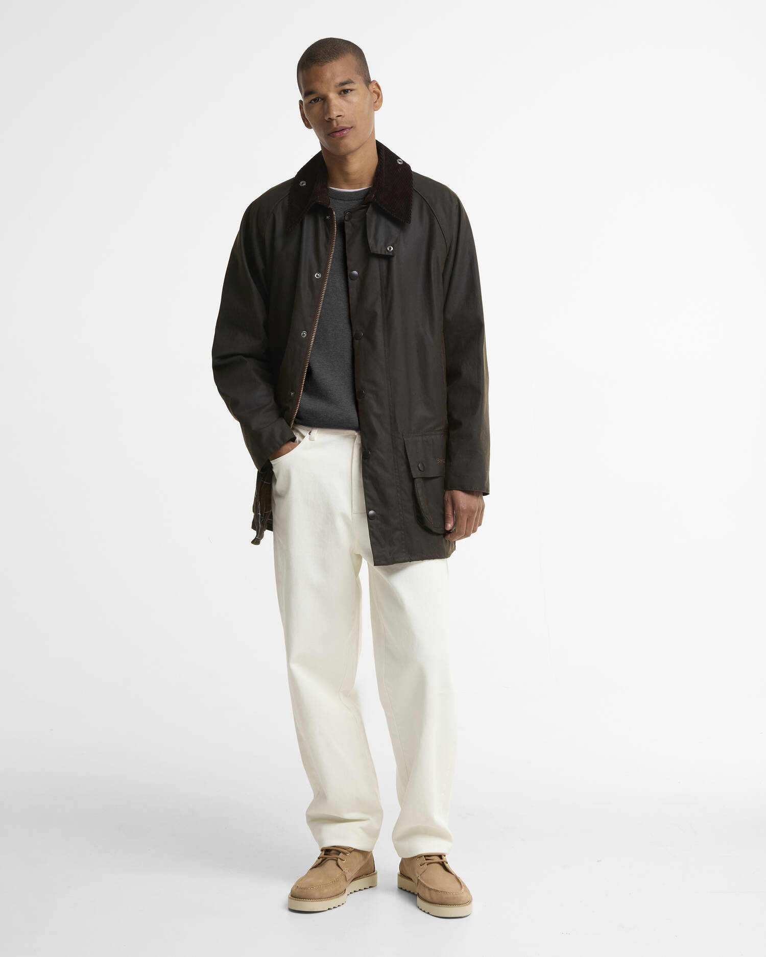 Classic Beaufort&reg; Waxed Jacket Olive image number 1