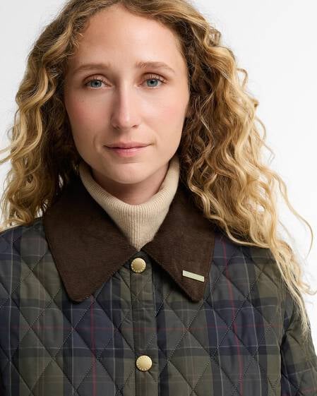 Tartan Reimagined Icons Tartan Cropped Liddesdale Quilted Jacket Shadow Classic/Classic