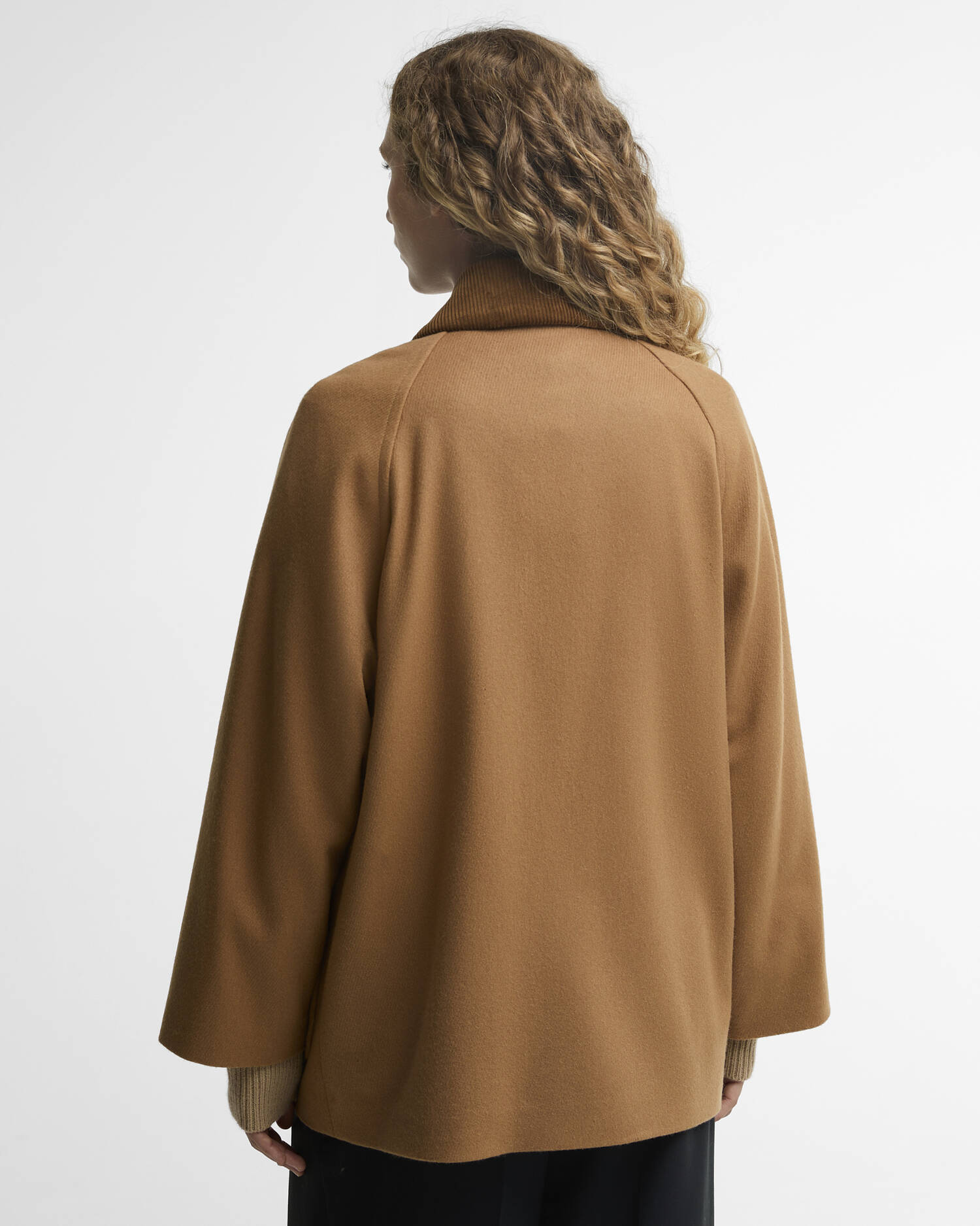Barbour Wollmantel Damen Bedale Beige/Birchwood Dress image number 2