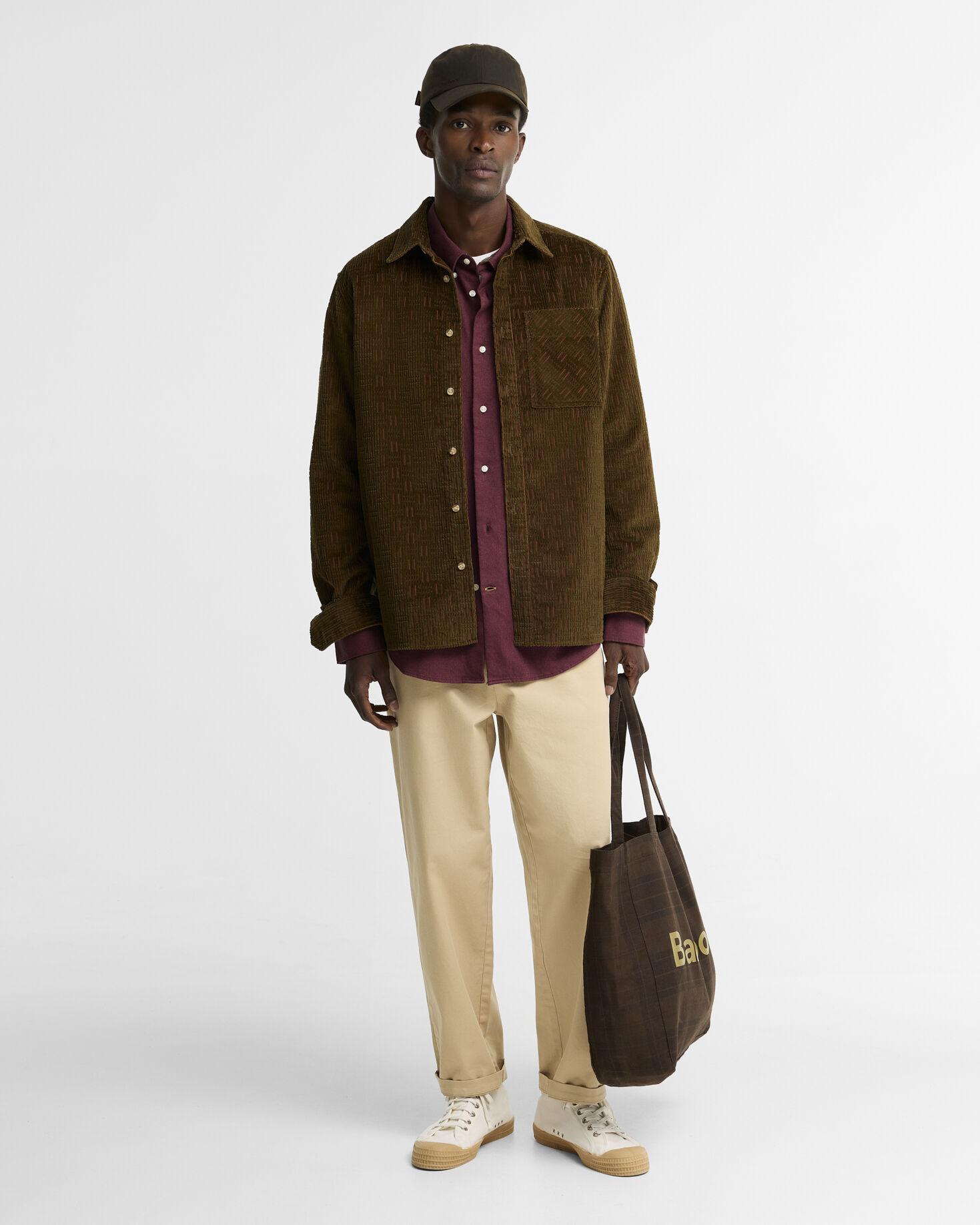 Barbour Cordhemd Ingleton Relaxed Fit Beech