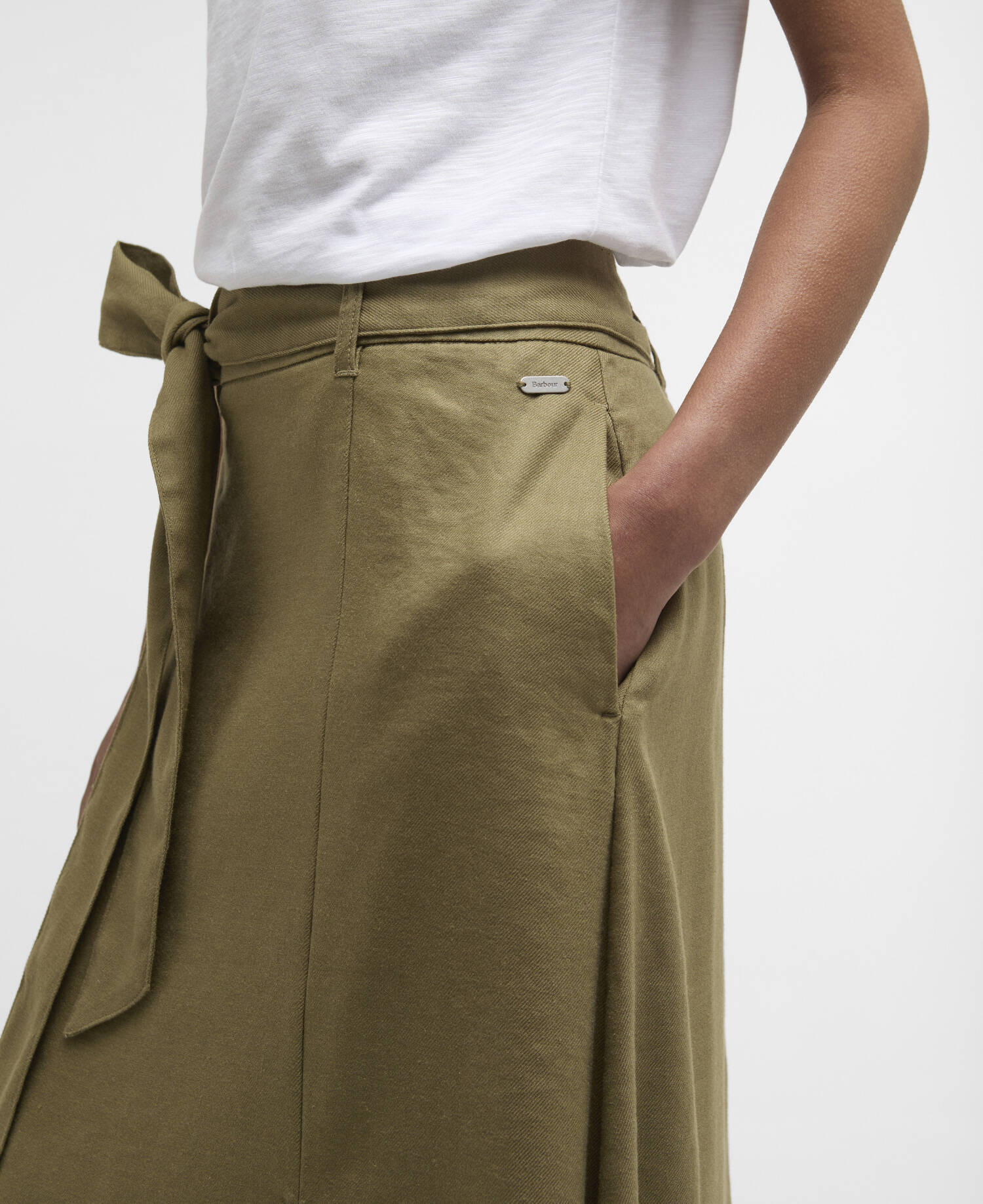 Gabby Maxi Skirt Bleached Olive image number 3