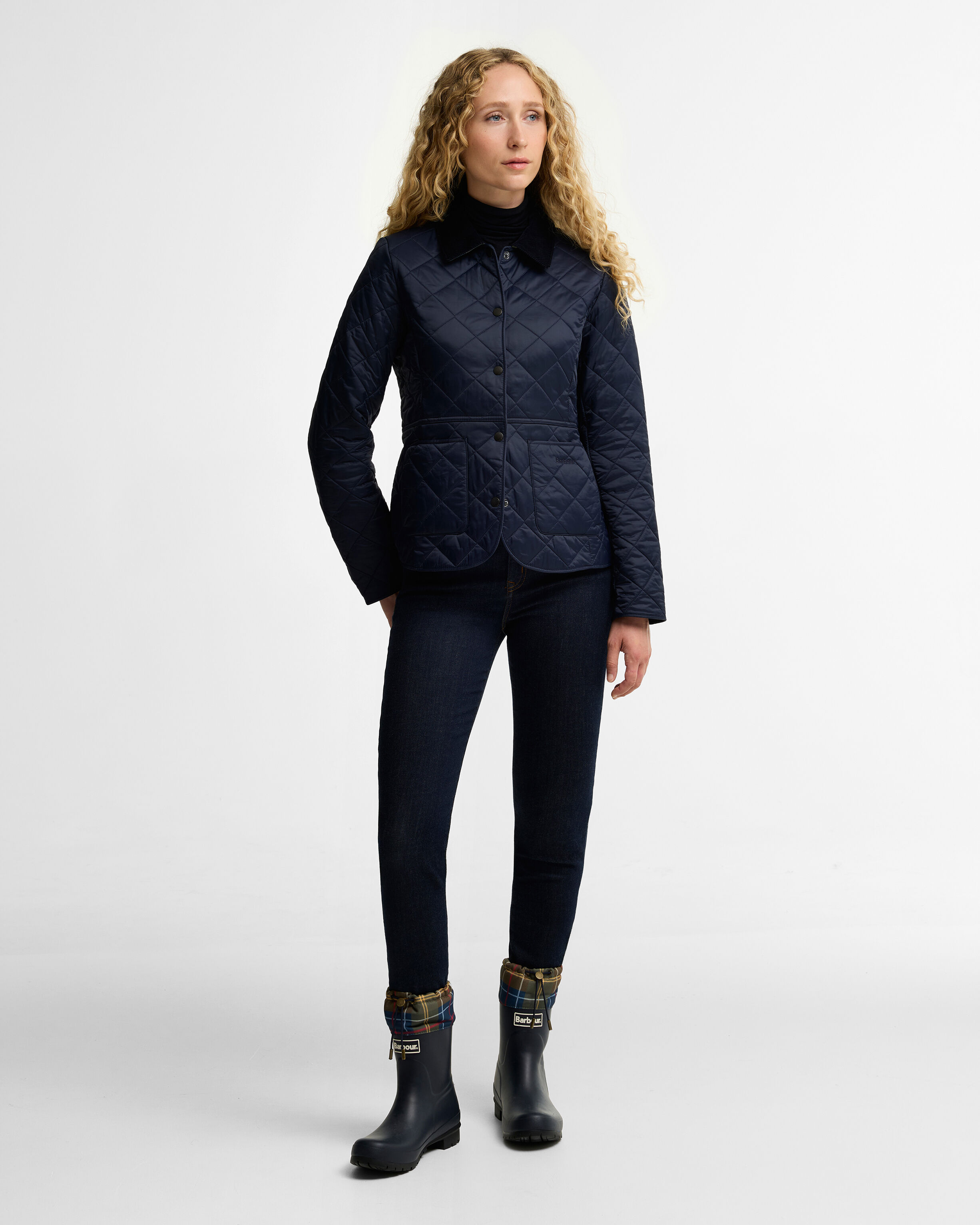 Gummistiefel Mowbray Navy/Classic Tartan
