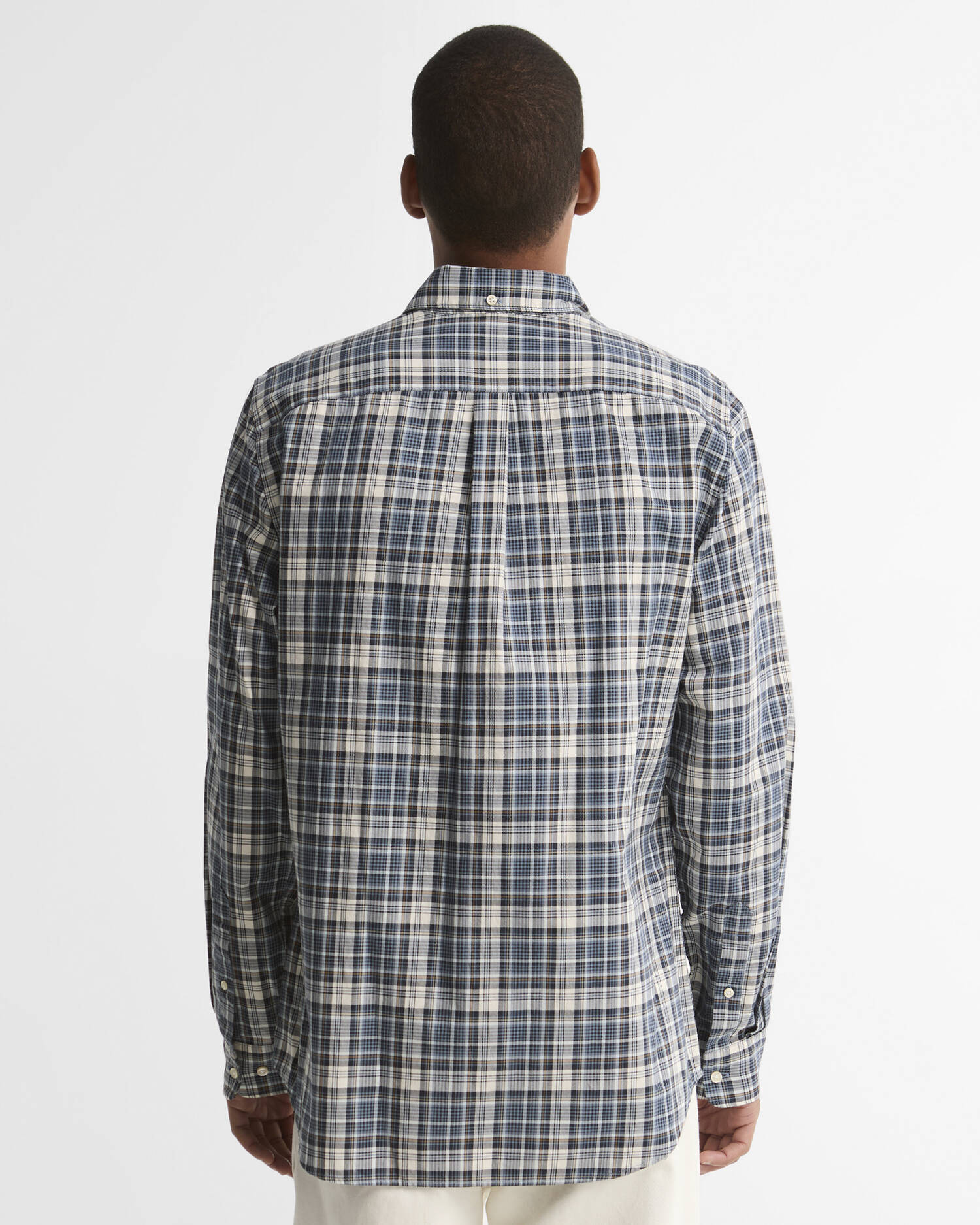 Mosswood Tailored Long-Sleeved Shirt Navy image number 2