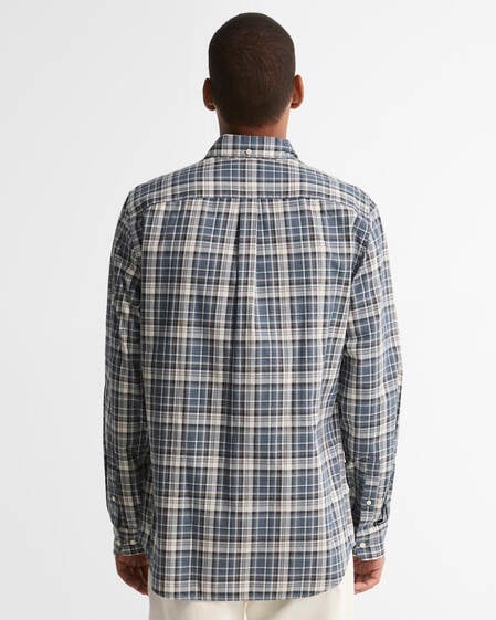Mosswood Tailored Long-Sleeved Shirt Navy