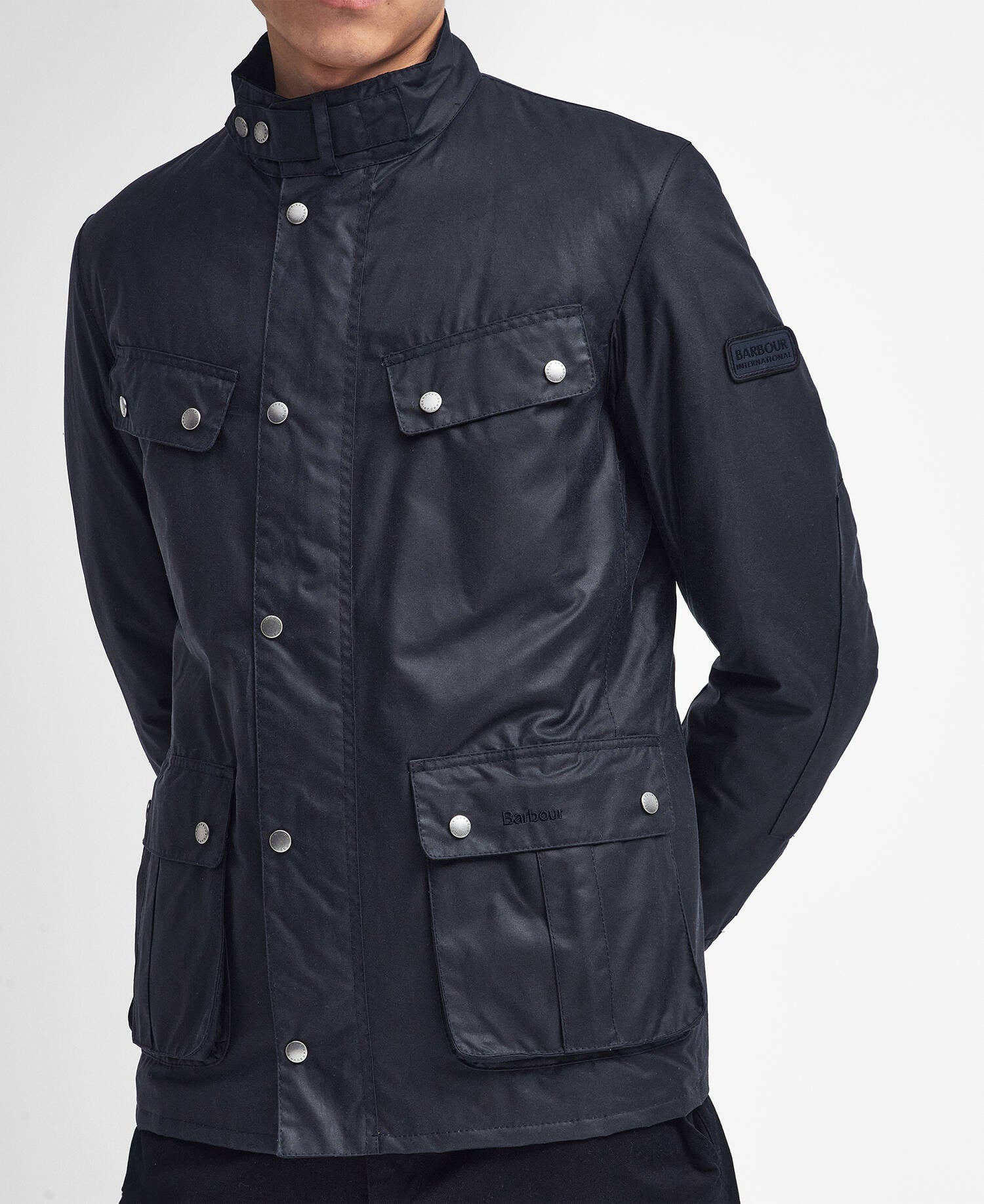 Duke Waxed Jacket Classic Navy image number 5