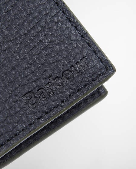 Grain Leather Billfold Wallet Classic Black