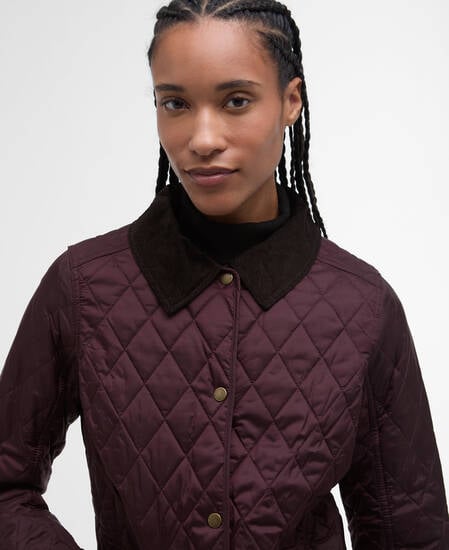 Annandale Quilted Jacket Black Cherry