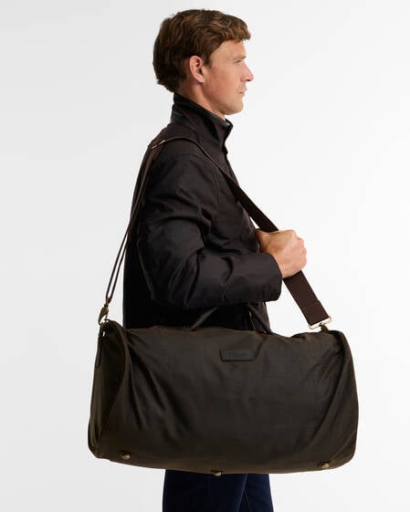 Waxed Holdall Olive