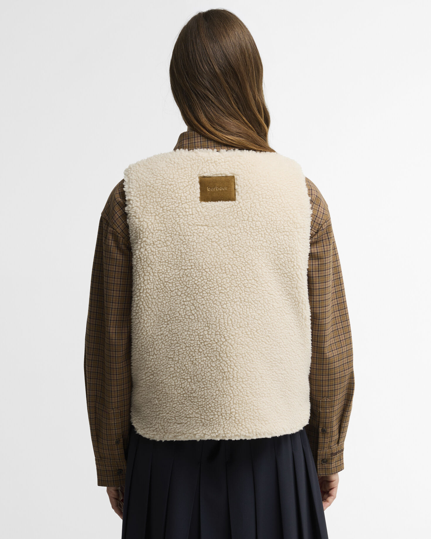 Bowes Fleece Gilet Ecru