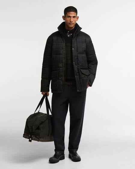 Lonnen Tartan Puffer Jacket Shadow Classic Tartan