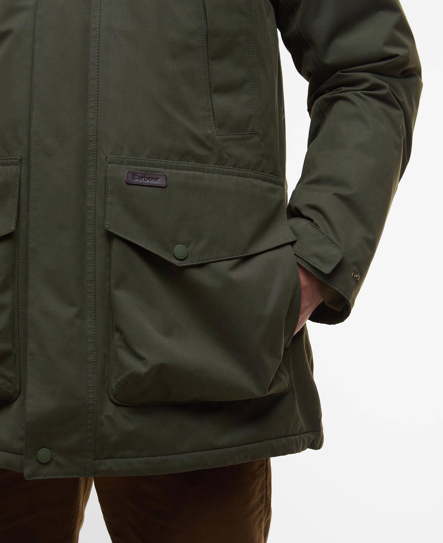 Farlam Waterproof Jacket Olive image number 4
