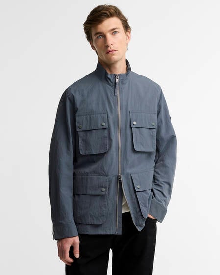 Jacke Course Showerproof Washed Charcoal