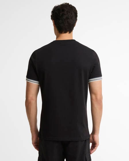 Newport Tipped T-Shirt Black