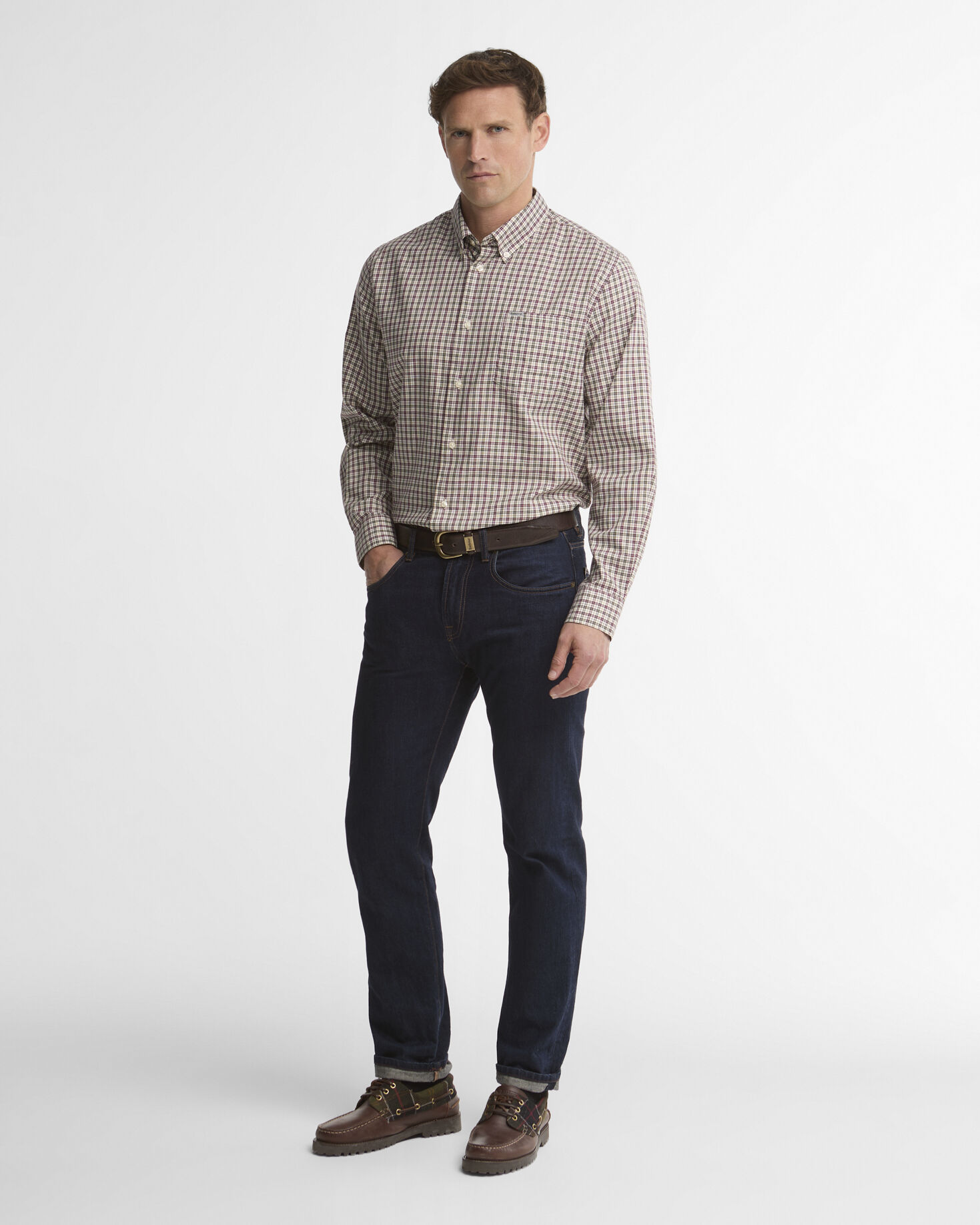 William Regular-Fit Long-Sleeved Shirt Olive