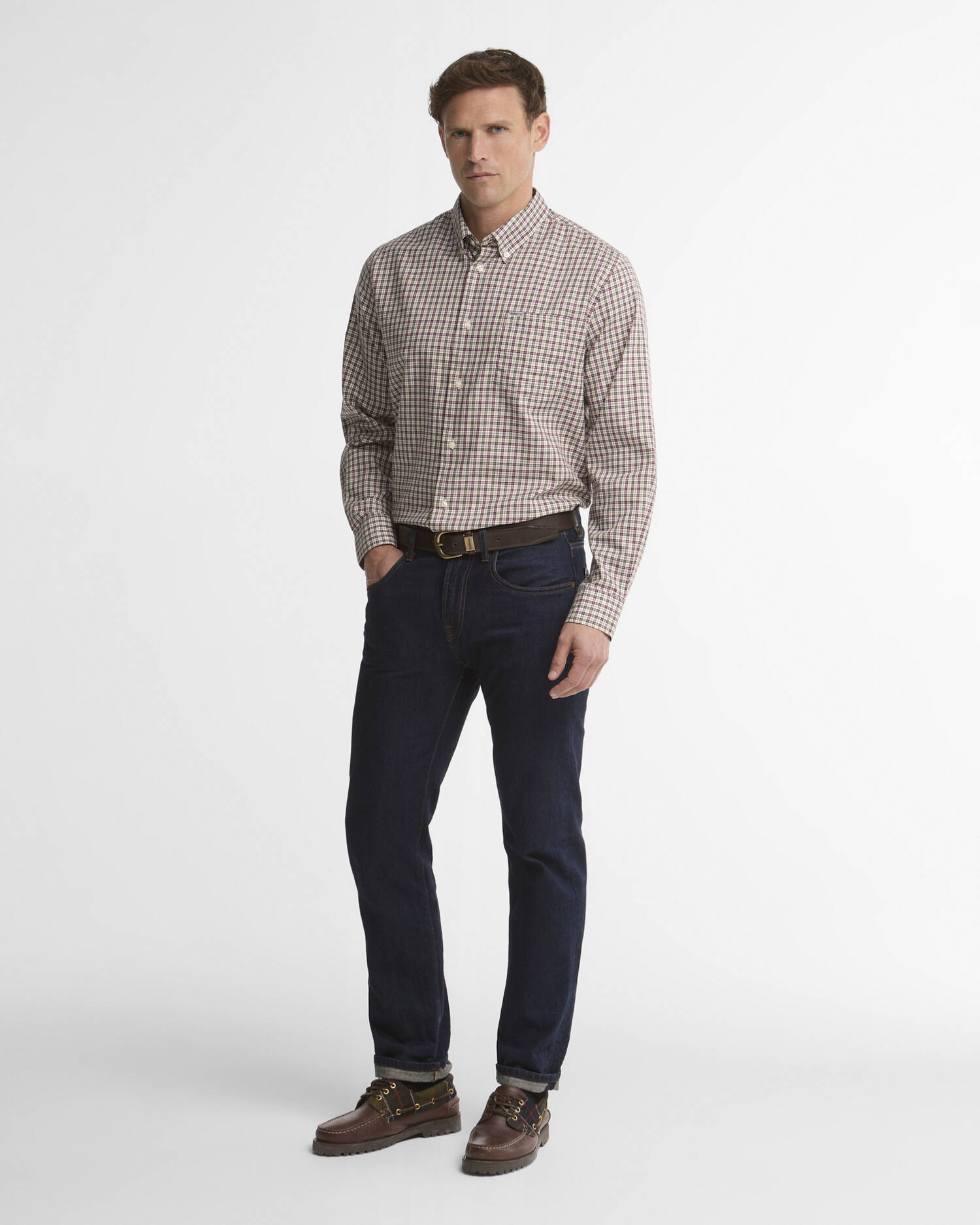 William Regular-Fit Long-Sleeved Shirt Olive image number 1