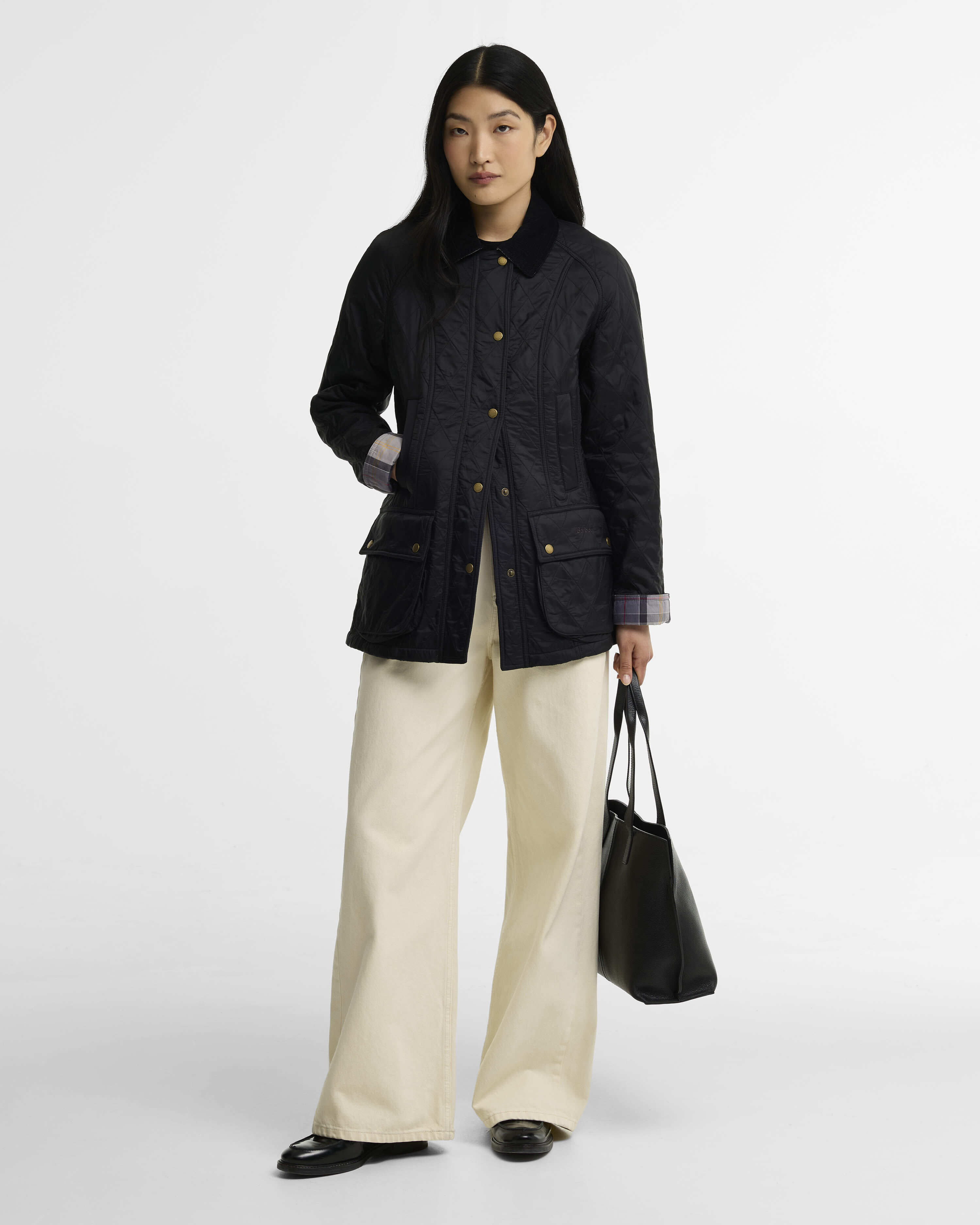 Beadnell Polarquilt Jacket Black-Black