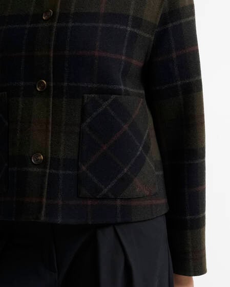 Barbour Woll-Overshirt Marlow Tartan Shadow Classic Tartan